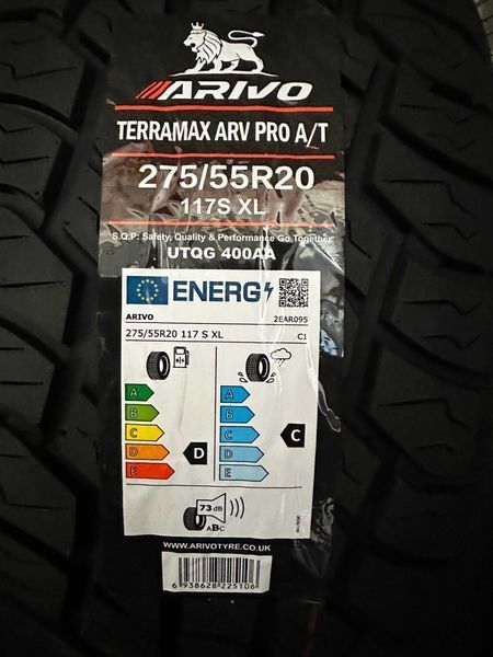Нови джипови гуми ARIVO TERRAMAX ARV PRO A/T 275/55R20 117S XL НОВ DOT