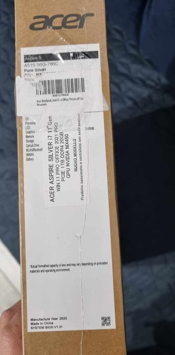 Se vinde ACER Aspire I7