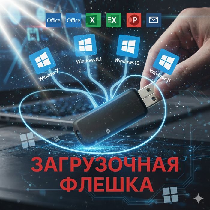 Загрузочная Флешка с windows 11.10.8.7 + Microsoft office