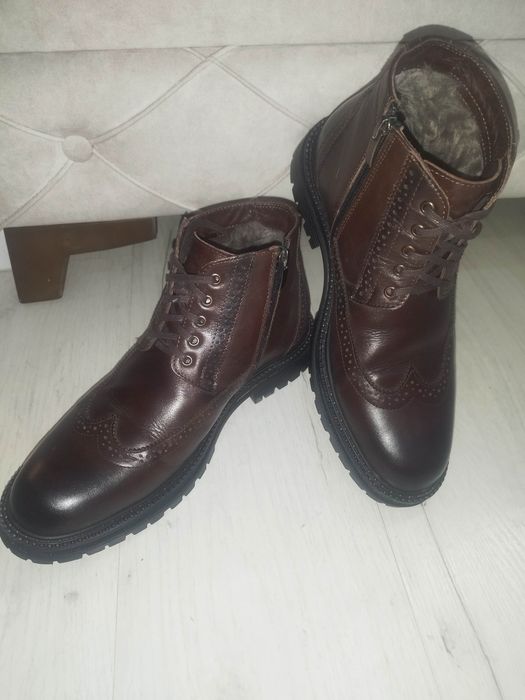 Продам зимние сапоги мужские, натуральная кожа и мех