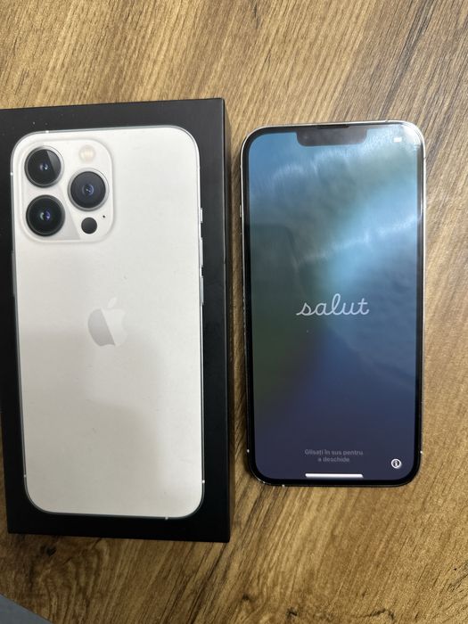 iPhone 13 Pro 128GB Silver – ca nou, folie + husă