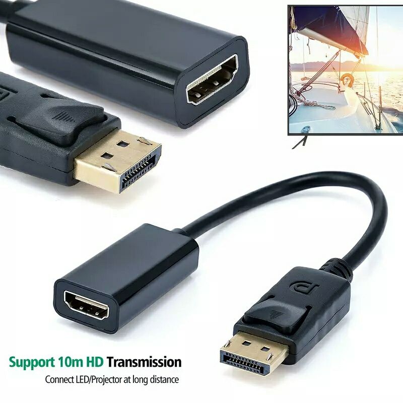Переходник DisplayPort (DP) на HDMI. Качественный. Алматы