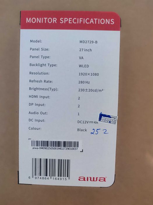 Игровой Монитор Aiwa