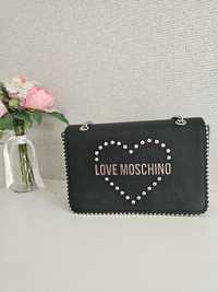 Ест.кожа чанта Love Moschino