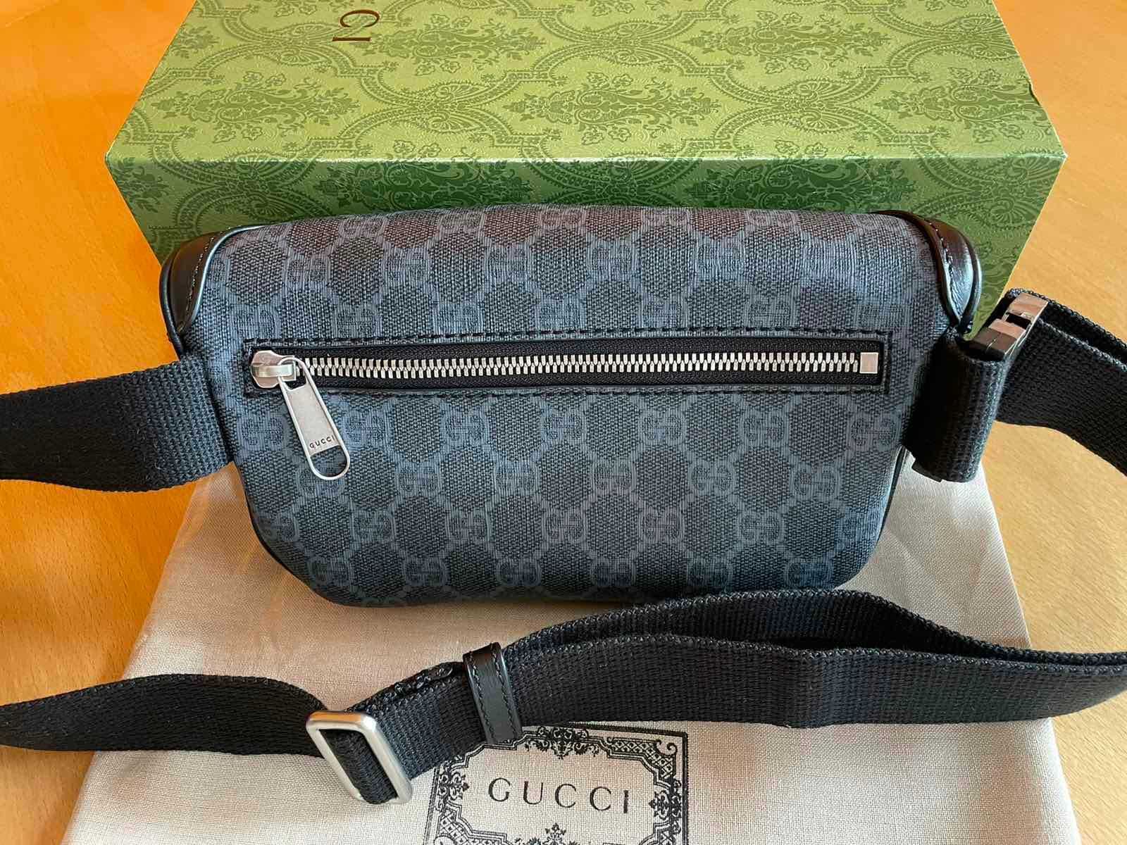 Чантичка за кръст Гучи Gucci Belt Bag Оригинална Supreme Кожа Колан