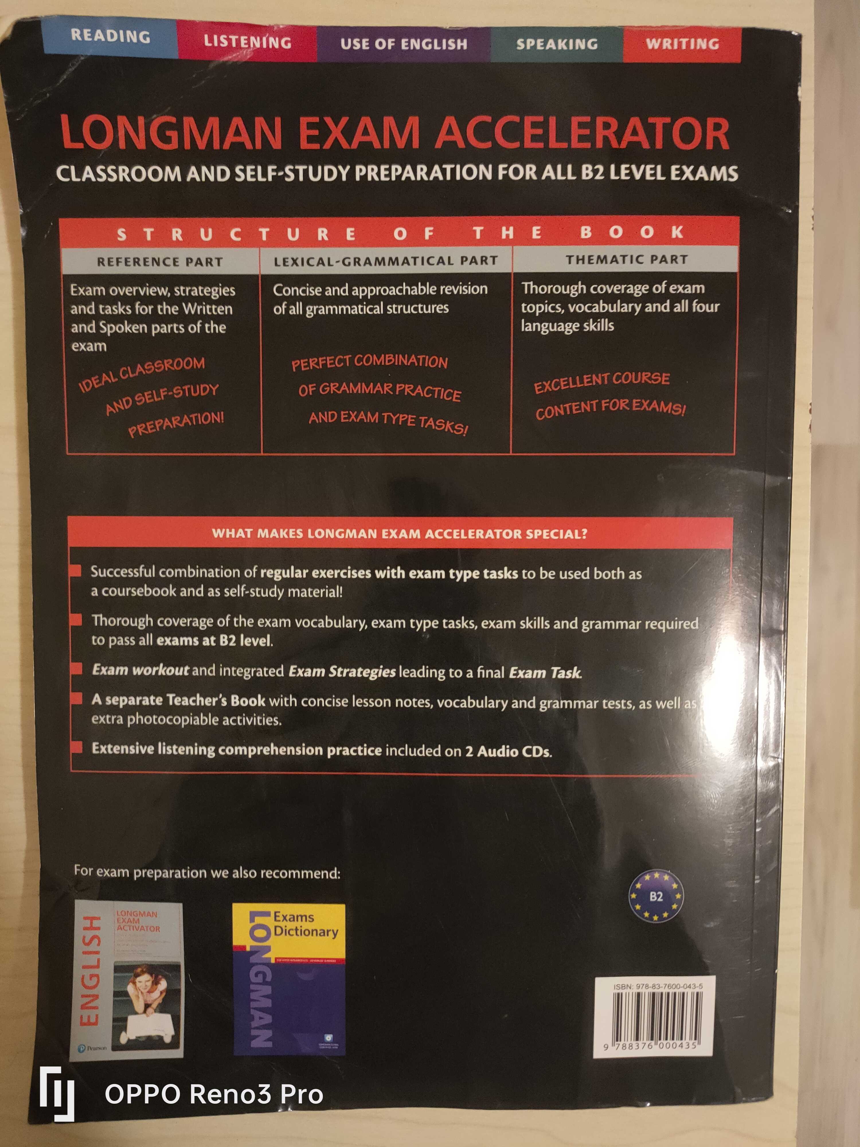 Longman Exam Accelerator Student's Book + Workbook + audio CD