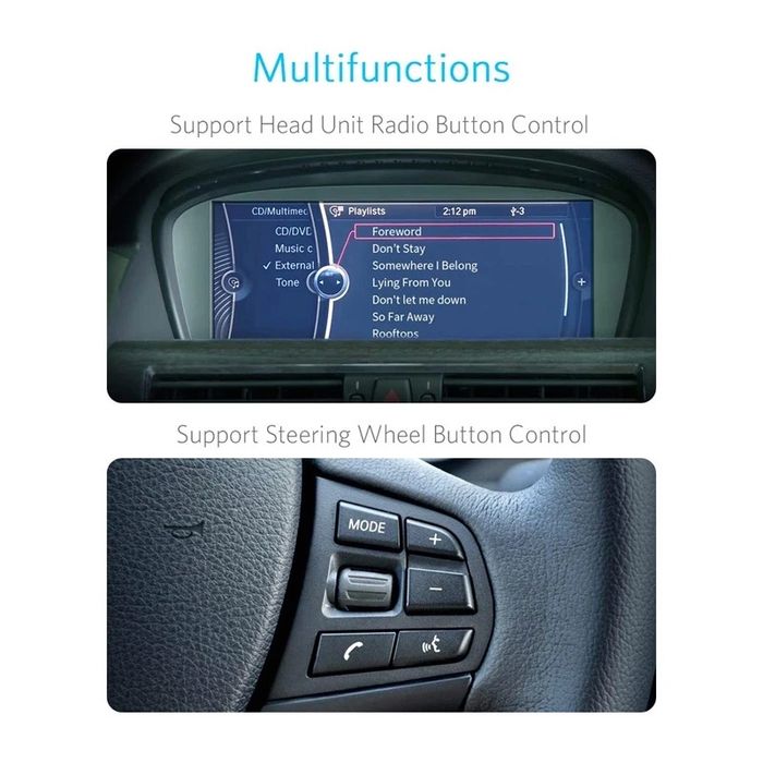 Interfata bluetooh 5.0 Yatour BMW BMW, X3, X5, M6, X6, E60 Mini Cooper