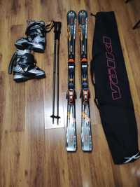 Лыжи Rossignol, лыжные ботинки Rossignol 43-43.5 размер 28,5см.