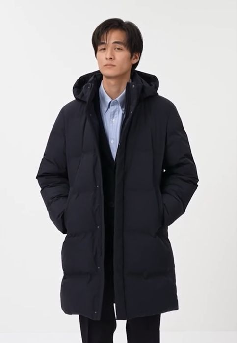 Оригинальная пуховая куртка UNIQLO L — японское качество, новая!
