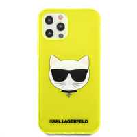 Гръб Karl Lagerfeld Glitter Choupette Fluo за iPhone 12, iPhone 12 Pro