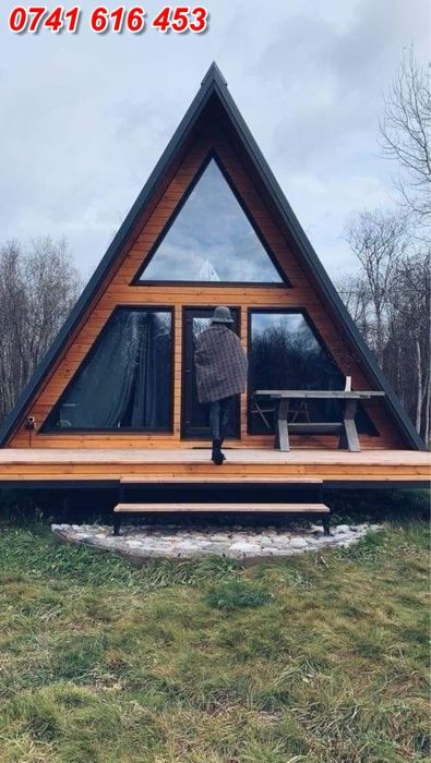 Executam case din lemn stil A frame la comanda clientului