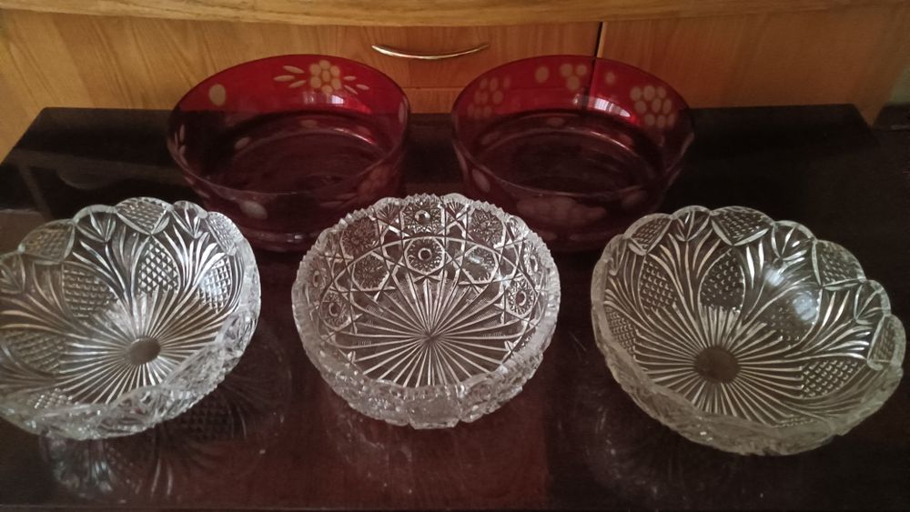 Посуда. Хрустальные фруктовницы недорого.