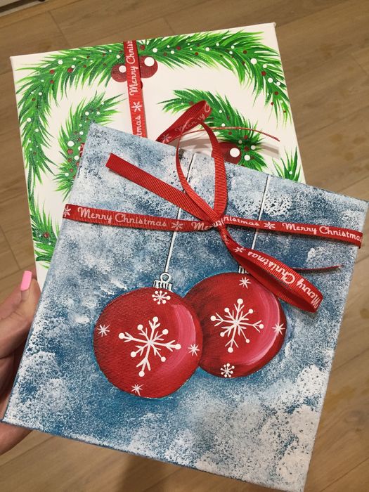 Мини Коледни картини