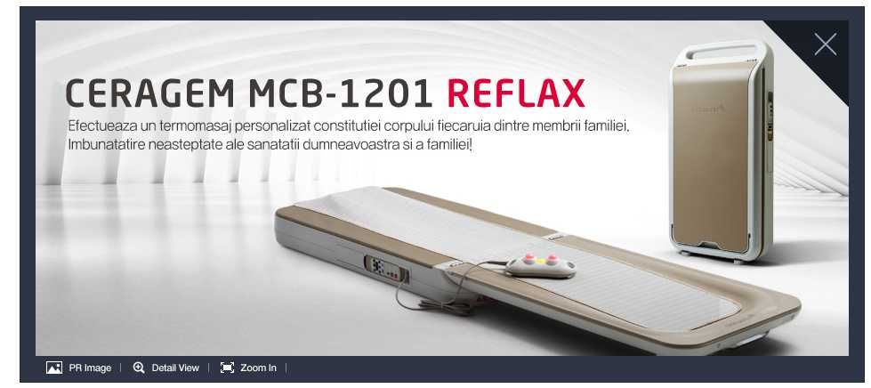 Pat masaj CERAGEM MCB 1201 reflax,reflex