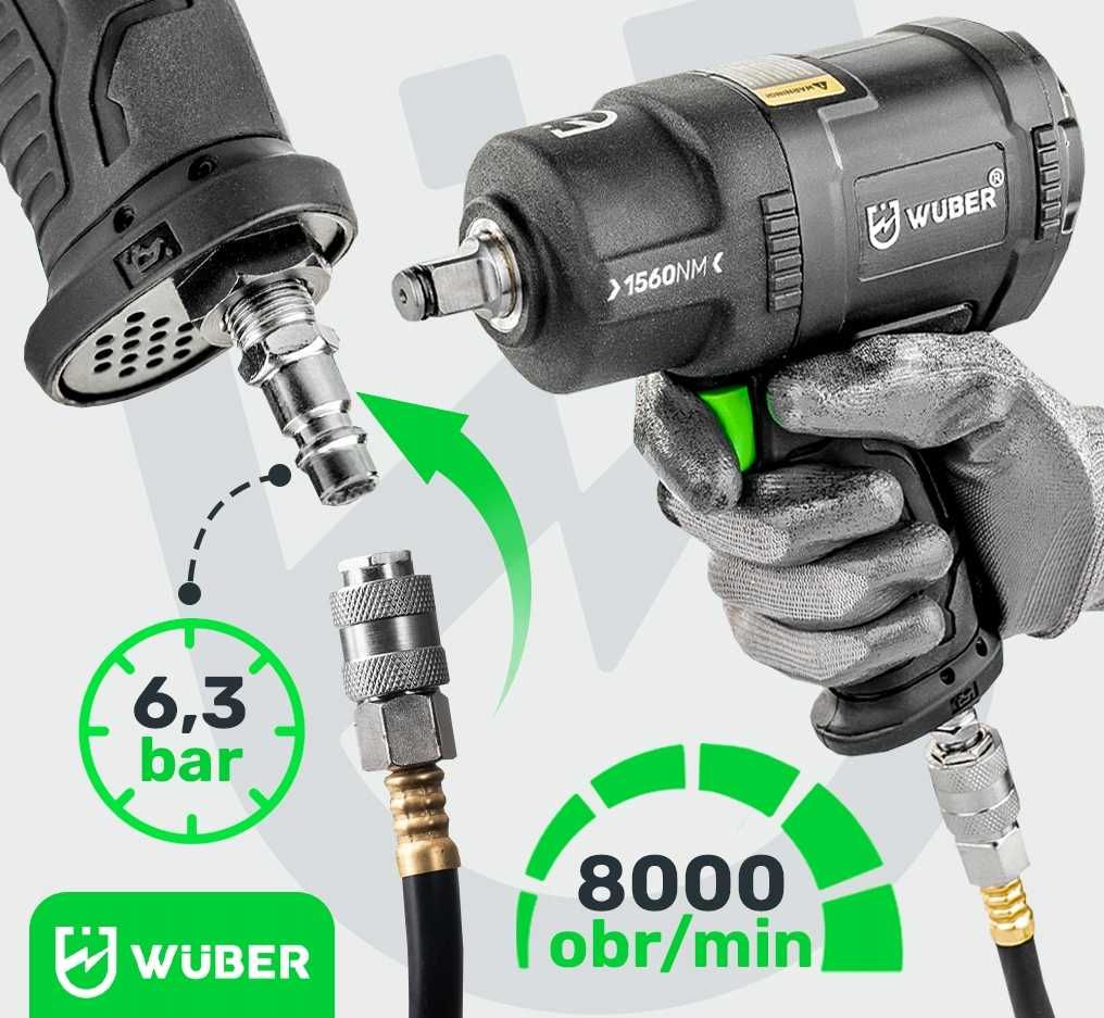 Pistol de impact pneumatic 1/2″ 1560Nm WUBER
