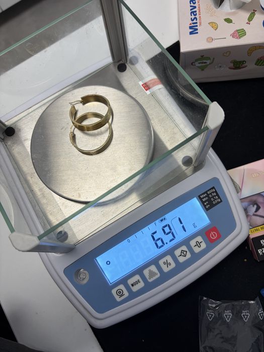 Cercei aur 14K,585, 6.91 grame