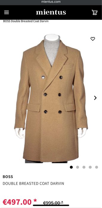 Палто Hugo Boss размер 52