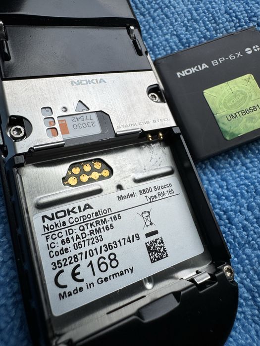 Nokia 8800 scirocco black