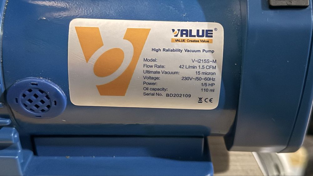 VALUE Вакум помпа пълен комплект