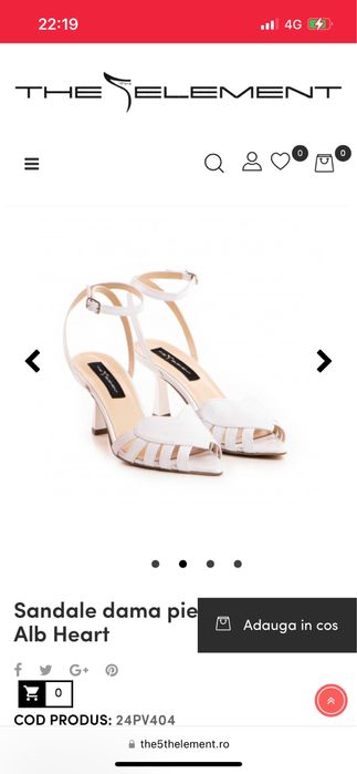 Sandale de piele The element marimea 38