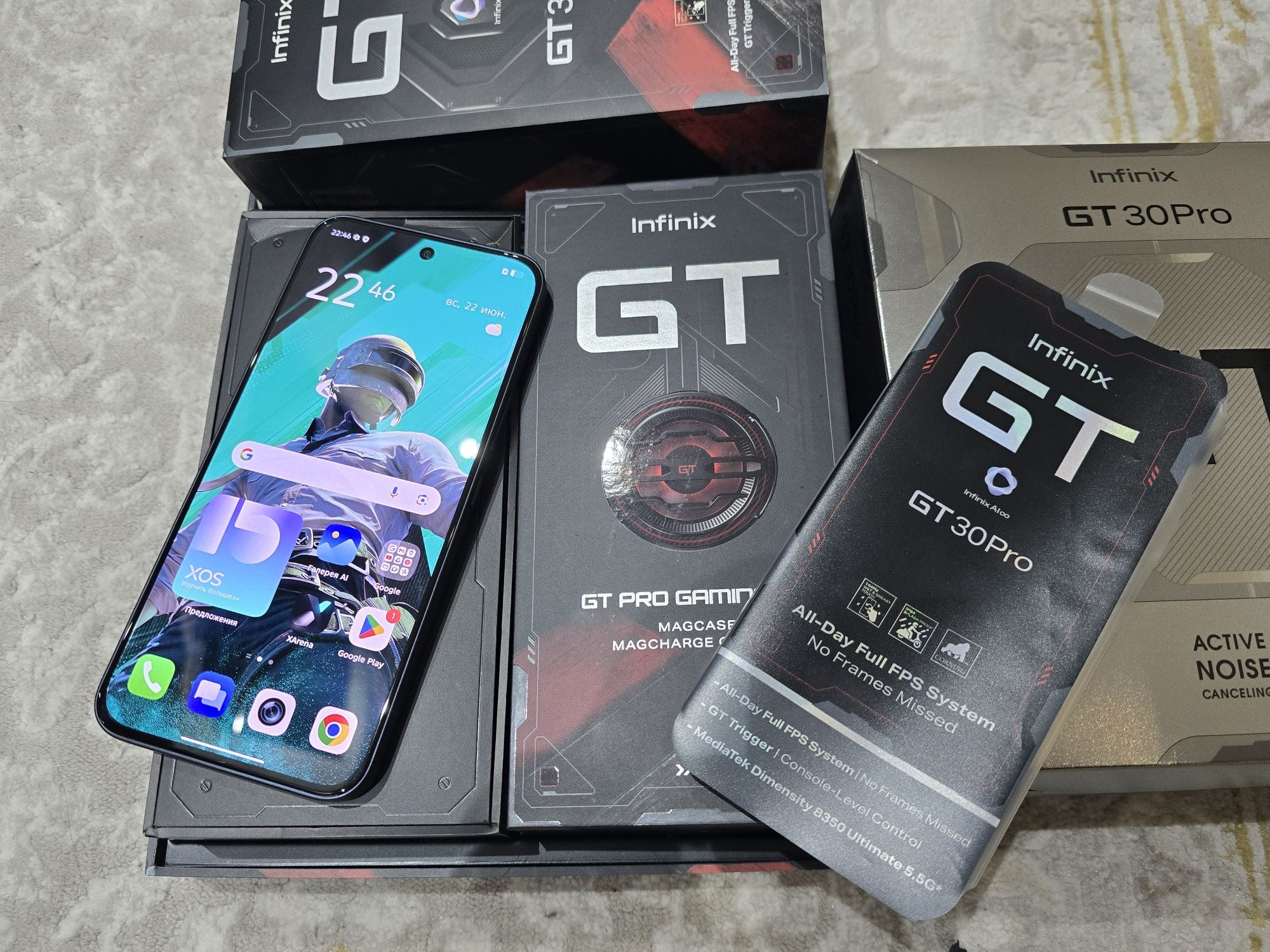 Новый Мощный Игравой Смартфон Infinix GT 30 PRO 256GB 24GB ОЗУ Год Гар