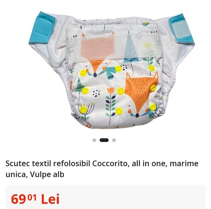 Scutec textil refolosibil cocorito