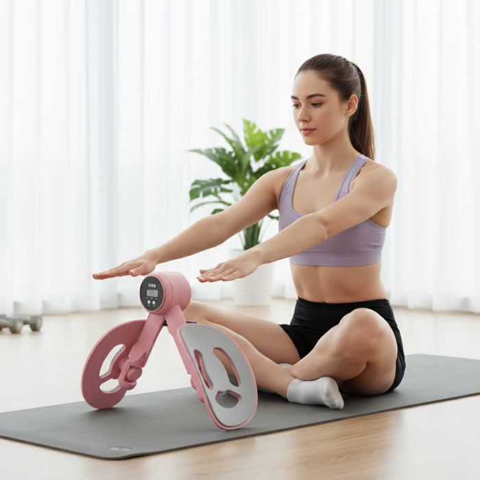 Дамски тренажор за домашен фитнес с LCD дисплей