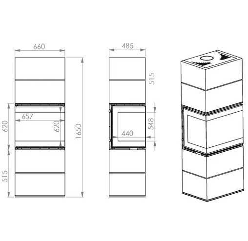 Semineu metalic A-CAMINETTI SCANDINAVIAN 65WH, pe lemne, 12 kW,80%,alb