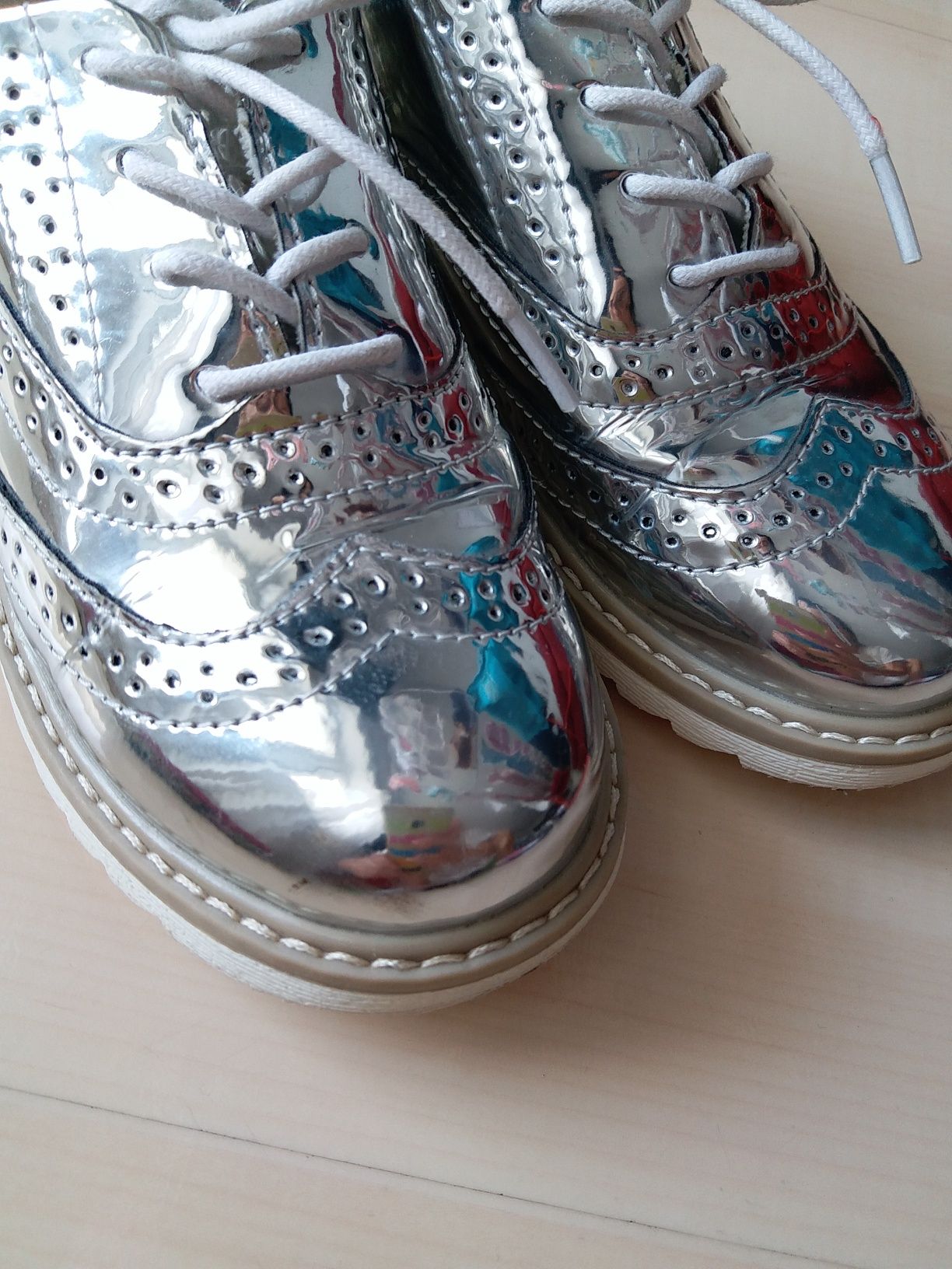 Pantofi fete argintii college 34