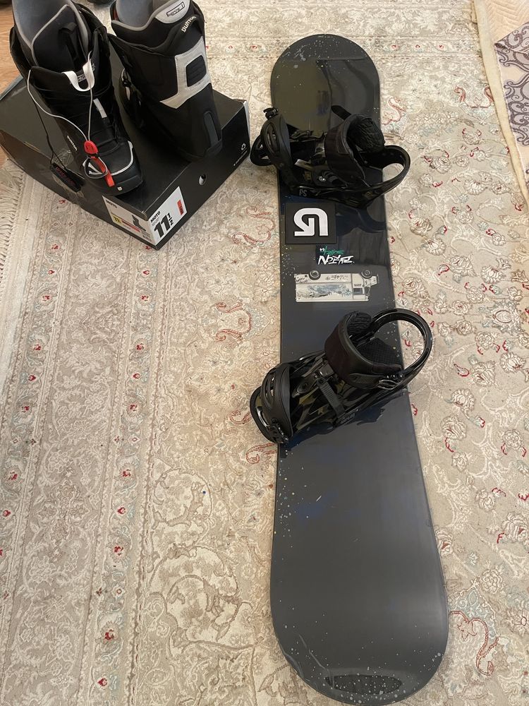 Сноуборд Burton bullet + комплект 3D крепления ботинки все от Burton