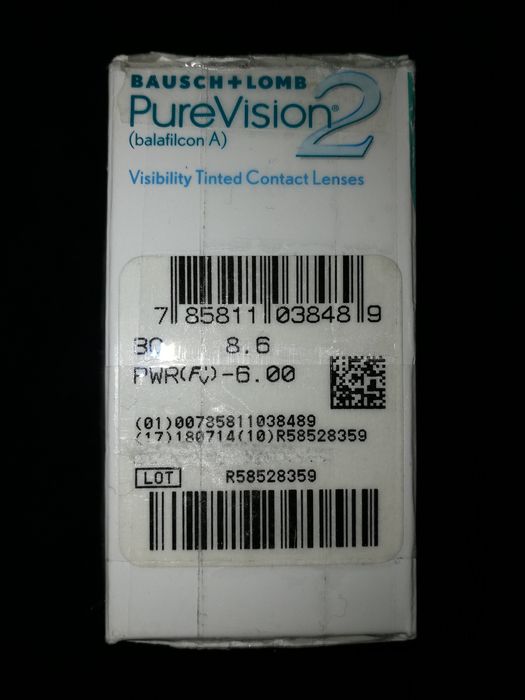 Lentile de contact Pure Vision 2 cu dioptrii