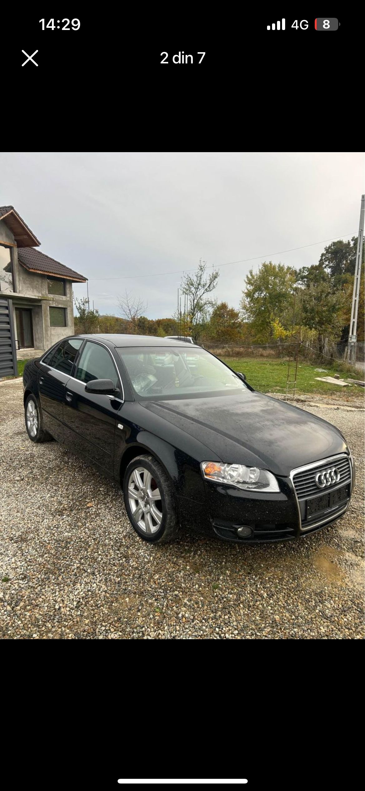 Armatura Bara Fata Audi A4 2007 Berlina Negru