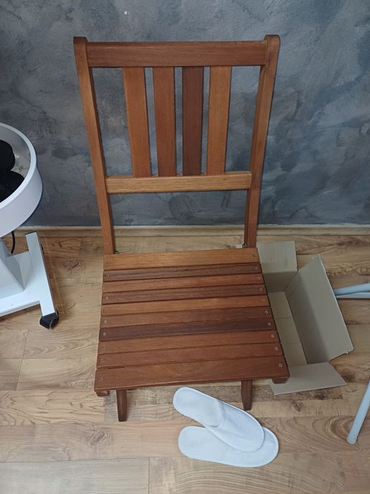 Scaun lemn masiv pliabil
