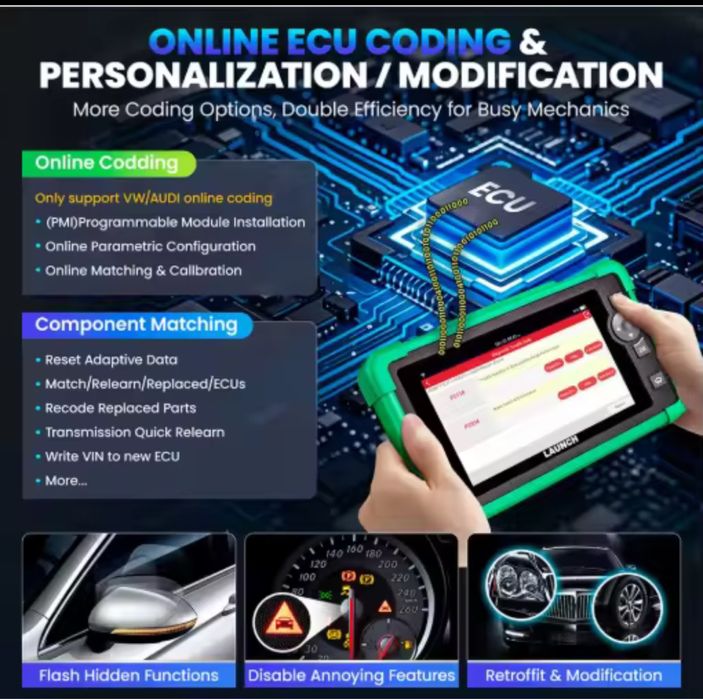 Tester/Diagnoza Launch x431 CRP919EV Original pentru Full Electrice