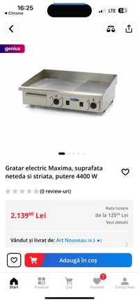 Grill profesional Maxima trifazic horeca