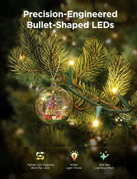 Vand lumini Govee Christmas Sparkle String Lights  30m