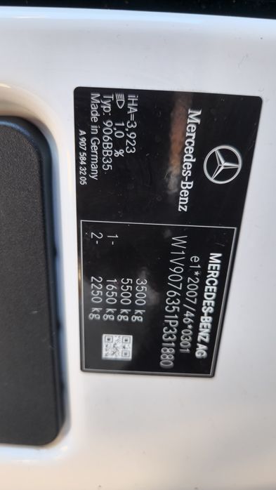 Mercedes Sprinter w907 914 MAXI