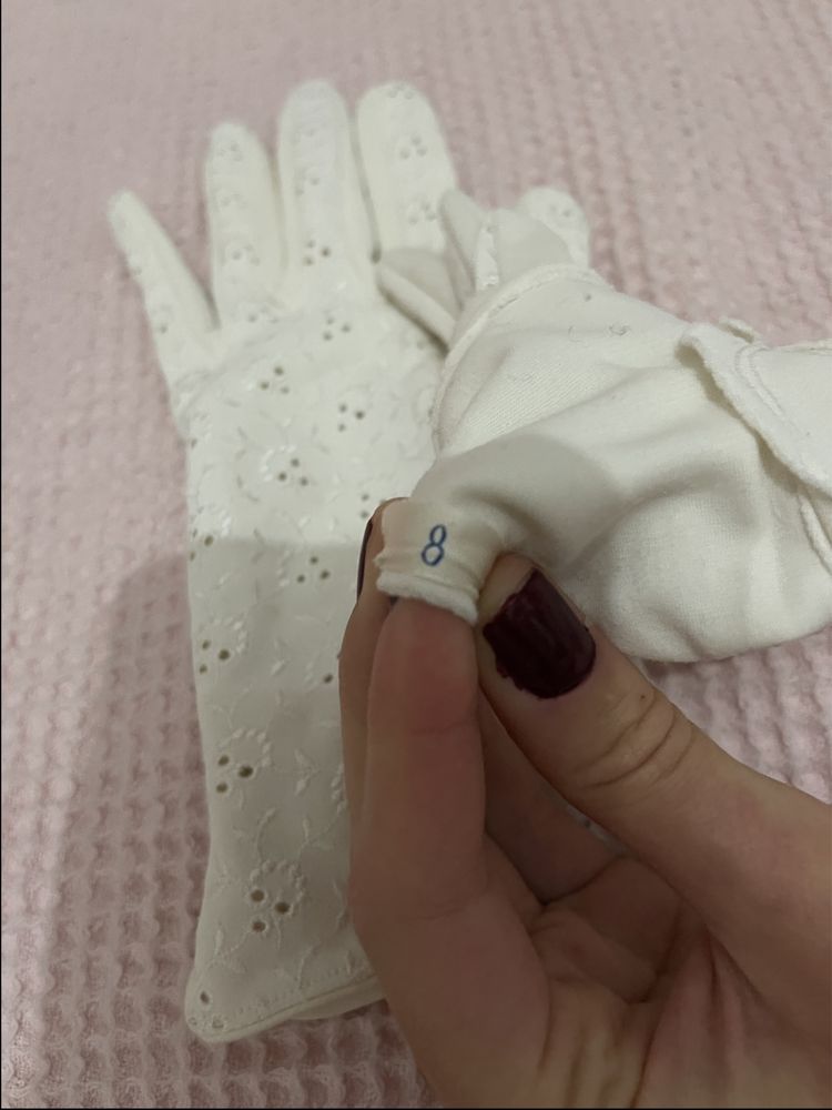 Винтидж памучни дамски ръкавици