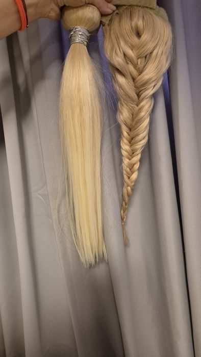 Естествена коса -на треса и на плитка