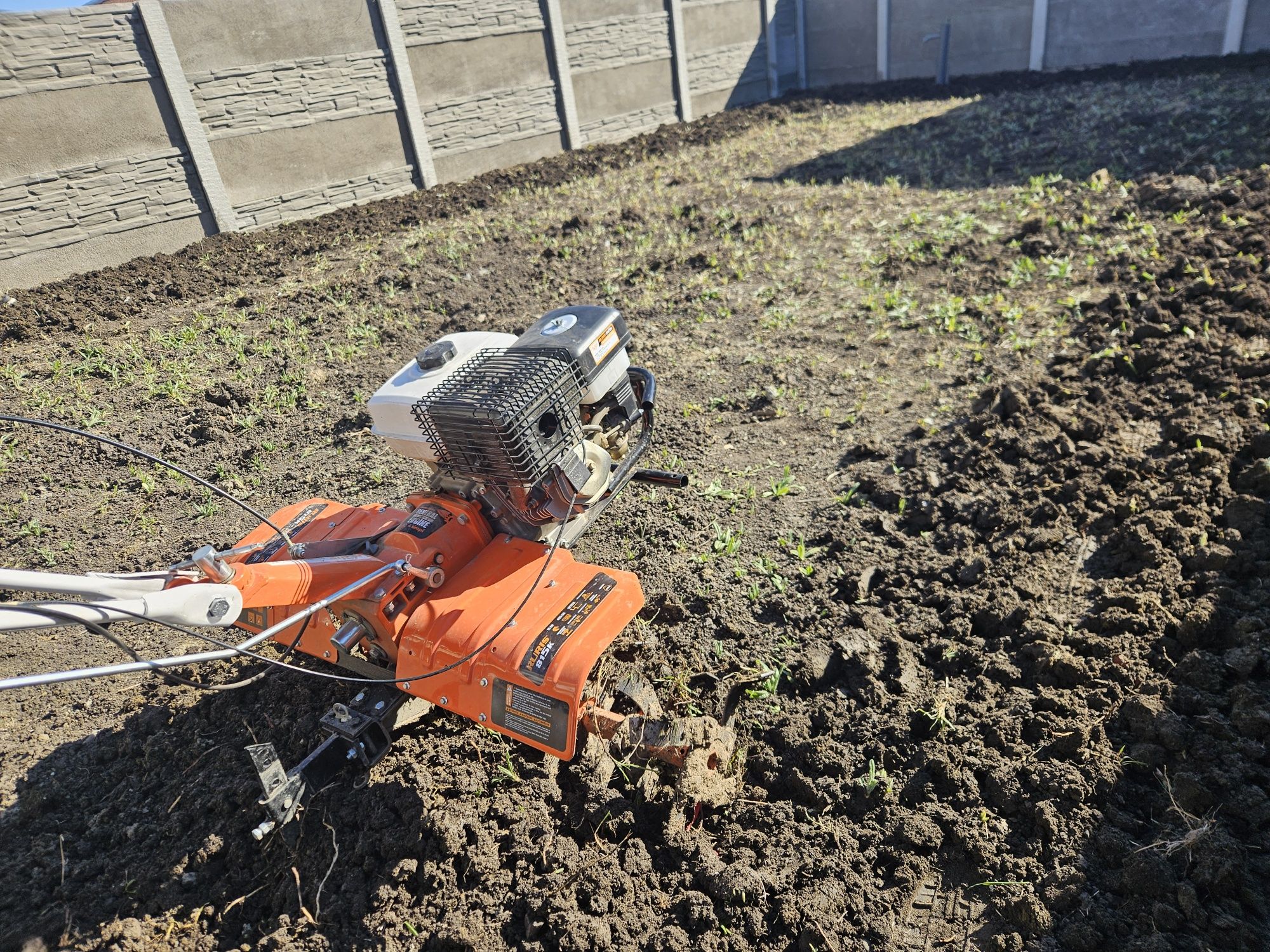 Sap grădini cu motocultor tai iarba