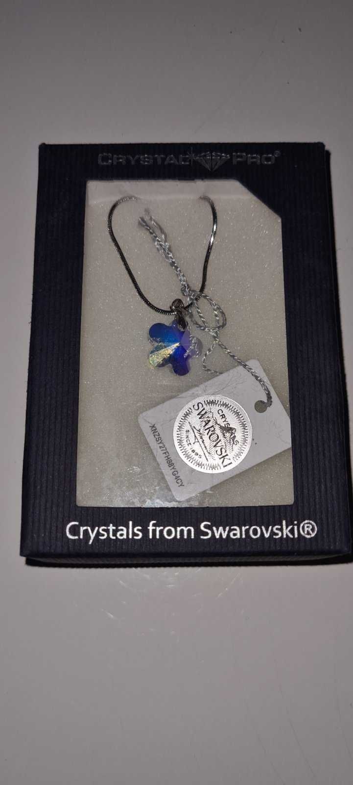 Колие с кристал Swarovski от медицинска стомана.