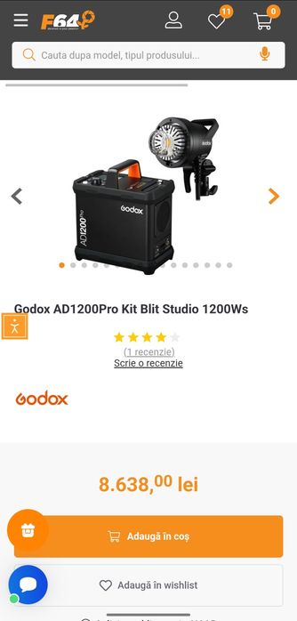 Blit flash Godox AD1200Pro Kit Blit Studio 1200Ws