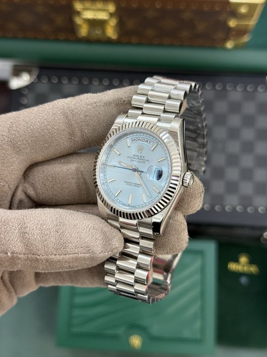 Rolex Day-Date 40 Platinum Index Dial