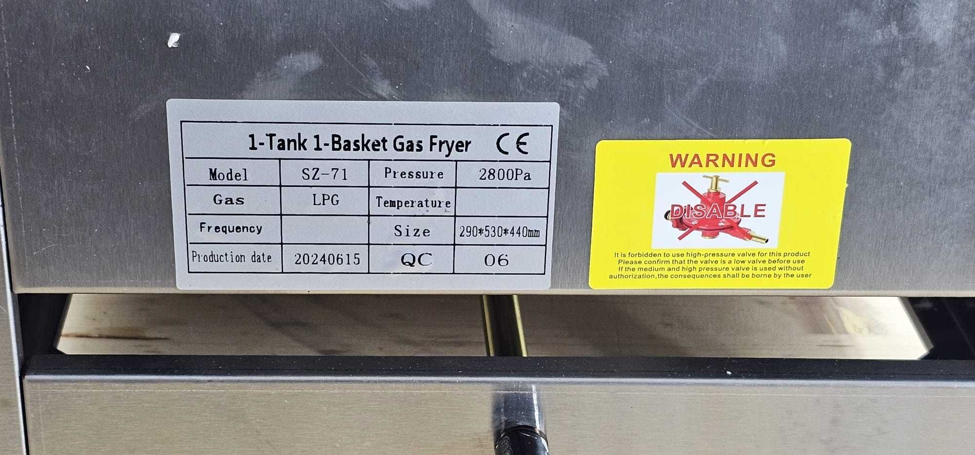 Friteuza 6l alimentare gaz -TRANSPORT GRATUIT