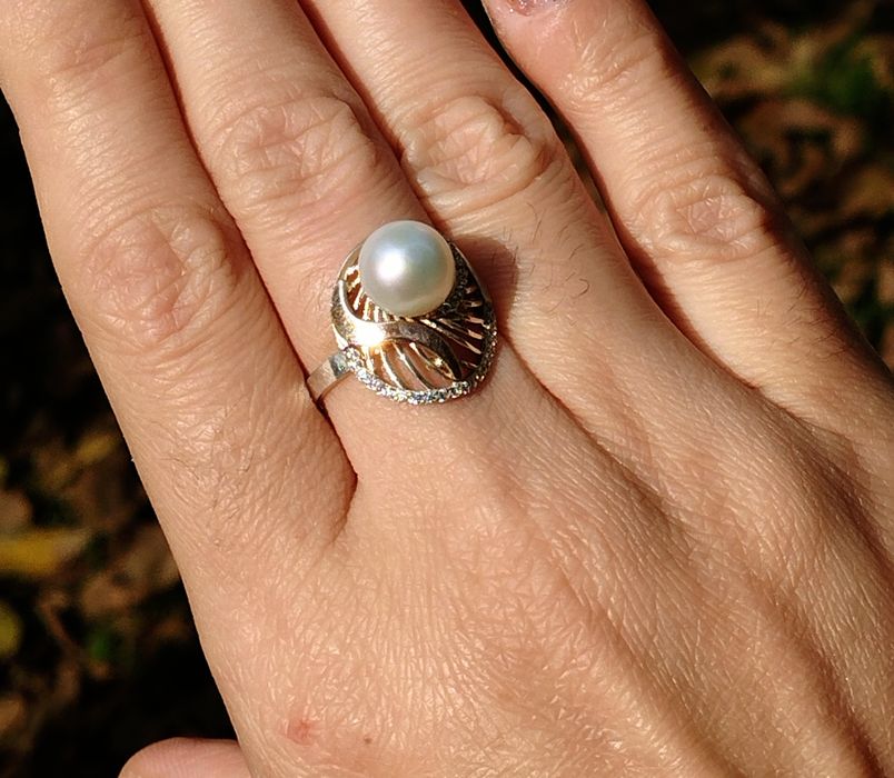 ЗОЛОТО+серебро+жемчуг