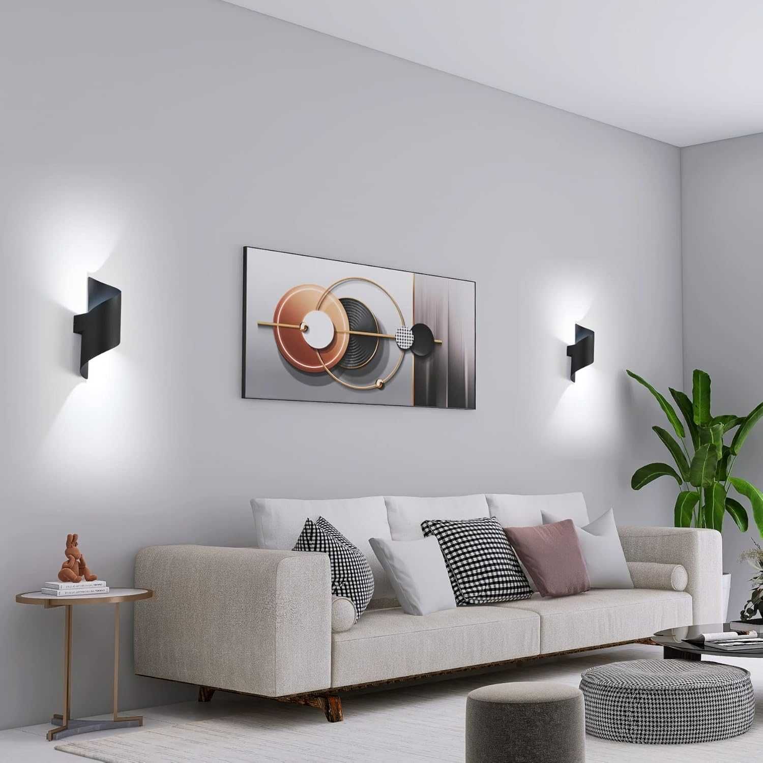 Set 2 lămpi LED moderne IP65 10W, perete grădină/balcon / interior