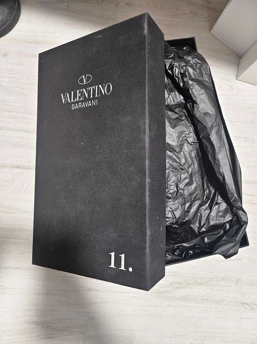 Valentino silver black shoes new for men