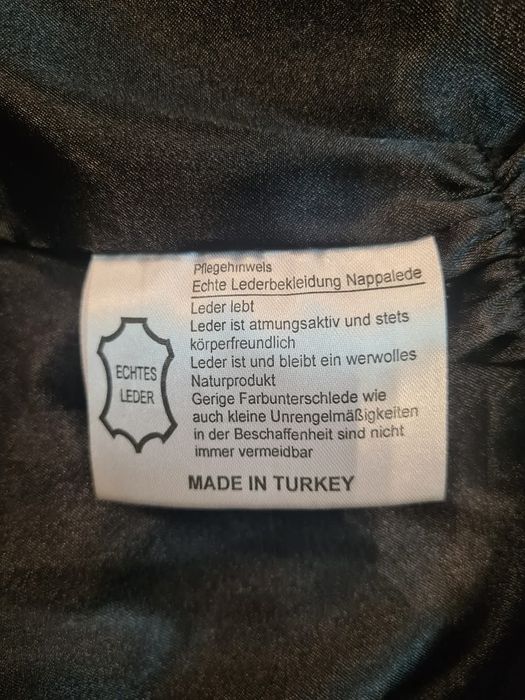 Geacă din piele naturală KIRCILAR, mărimea 48 (M/L), neagră,