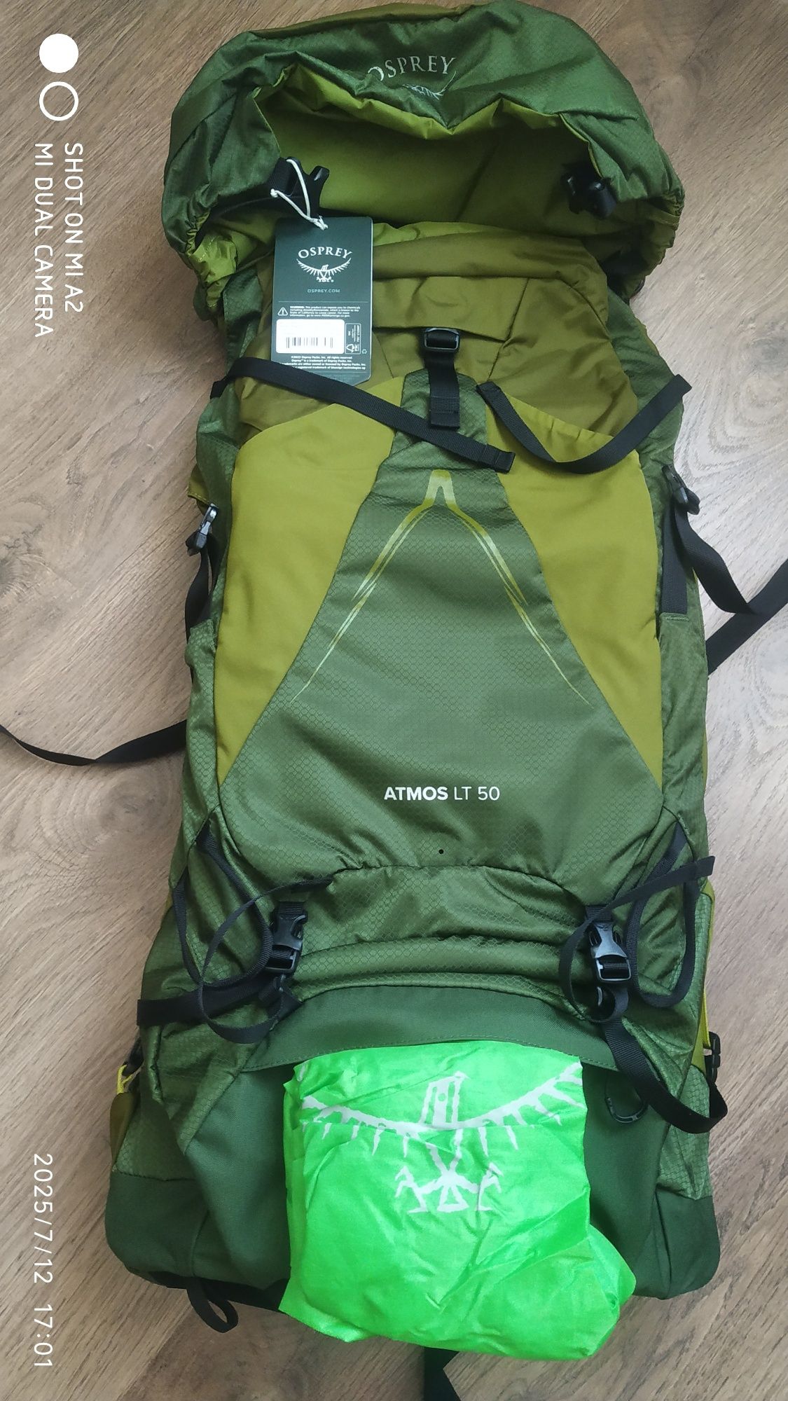 Osprey Atmos AG LT 50 Scenic Valley /Green Peppercorn L/XL