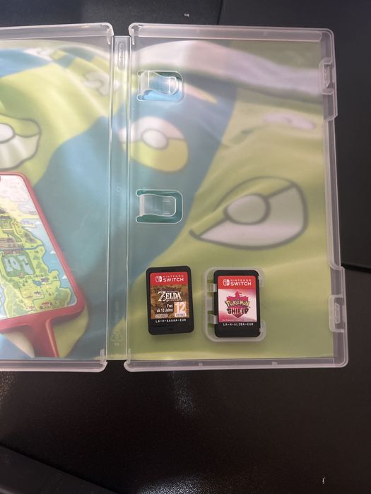 Nintendo + zelda botw + pokemon shield